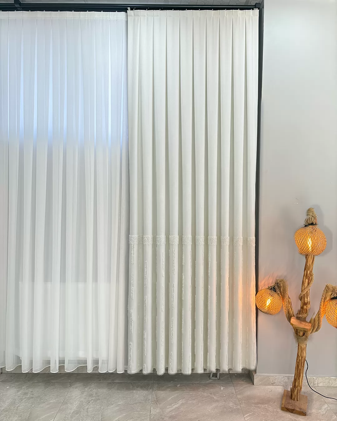 100 cm Dikili Pomelissa Ponponlu Fon TEK KANAT