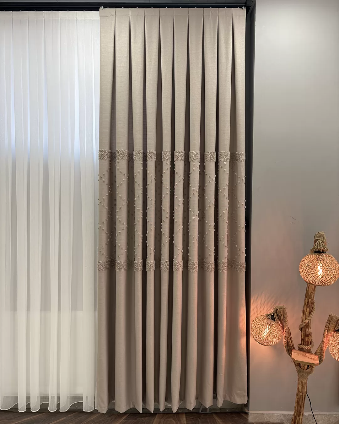 100 cm Dikili Pomelissa Ponponlu Fon TEK KANAT