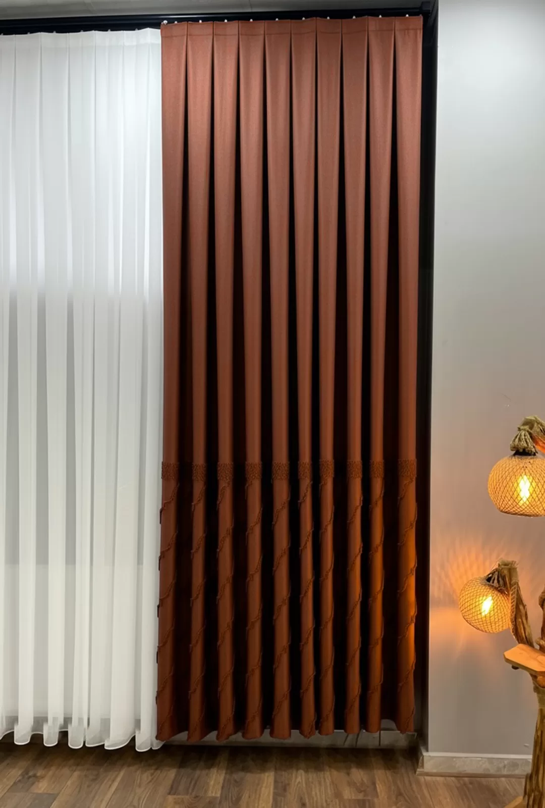100 cm Dikili Pomelissa Ponponlu Fon TEK KANAT