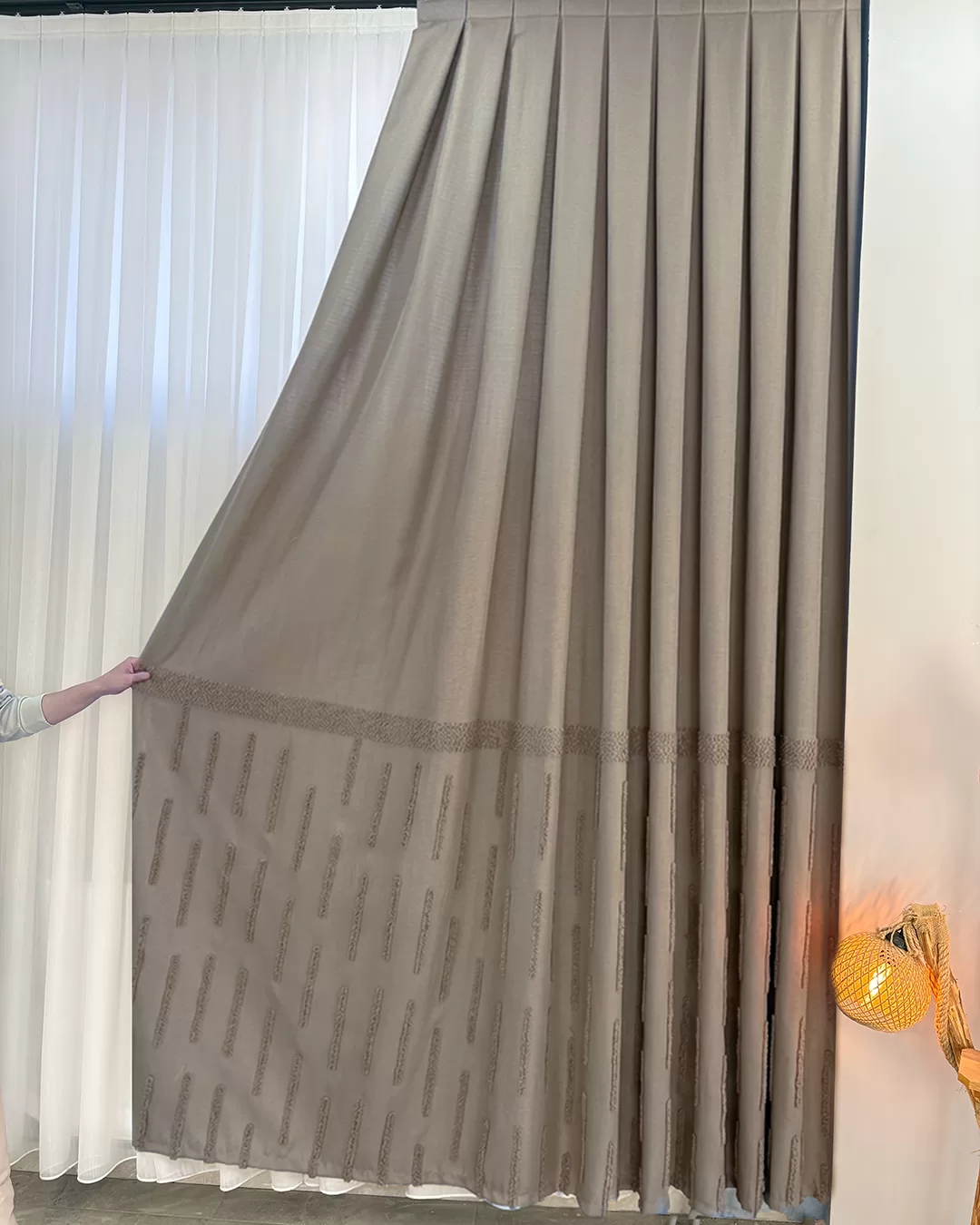 100 cm Dikili Pomelissa Ponponlu Fon TEK KANAT