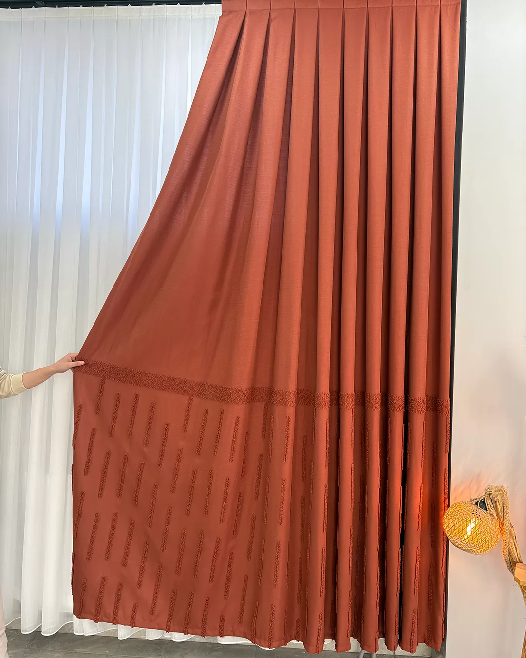 100 cm Dikili Pomelissa Ponponlu Fon TEK KANAT