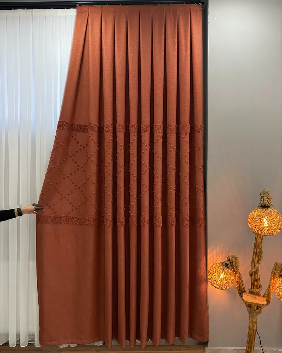 100 cm Dikili Pomelissa Ponponlu Fon TEK KANAT