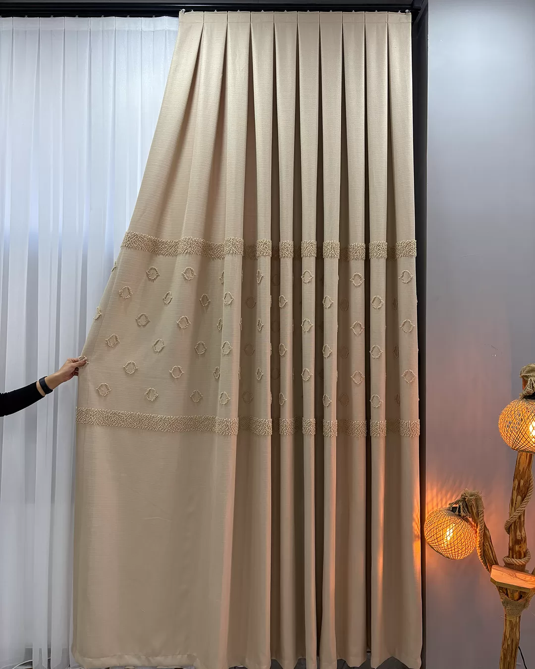 100 cm Dikili Pomelissa Ponponlu Fon TEK KANAT