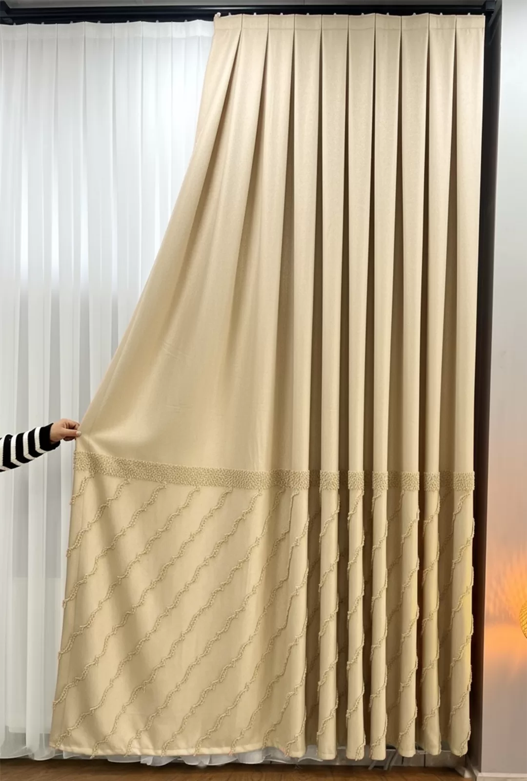 100 cm Dikili Pomelissa Ponponlu Fon TEK KANAT
