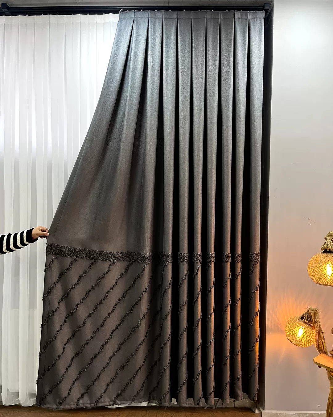 100 cm Dikili Pomelissa Ponponlu Fon TEK KANAT