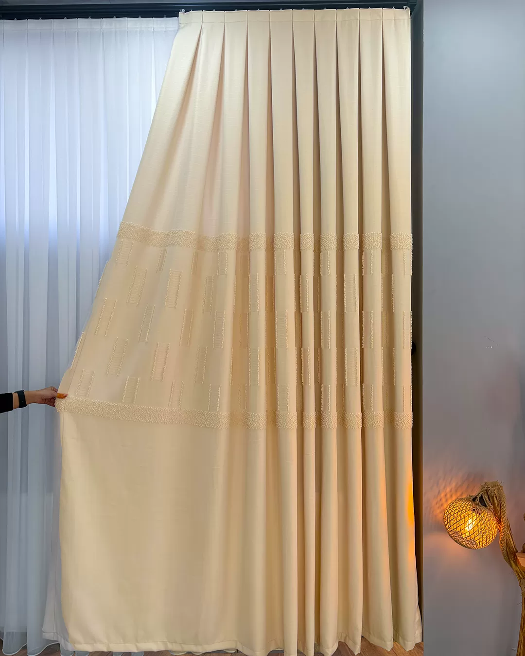 100 cm Dikili Pomelissa Ponponlu Fon TEK KANAT