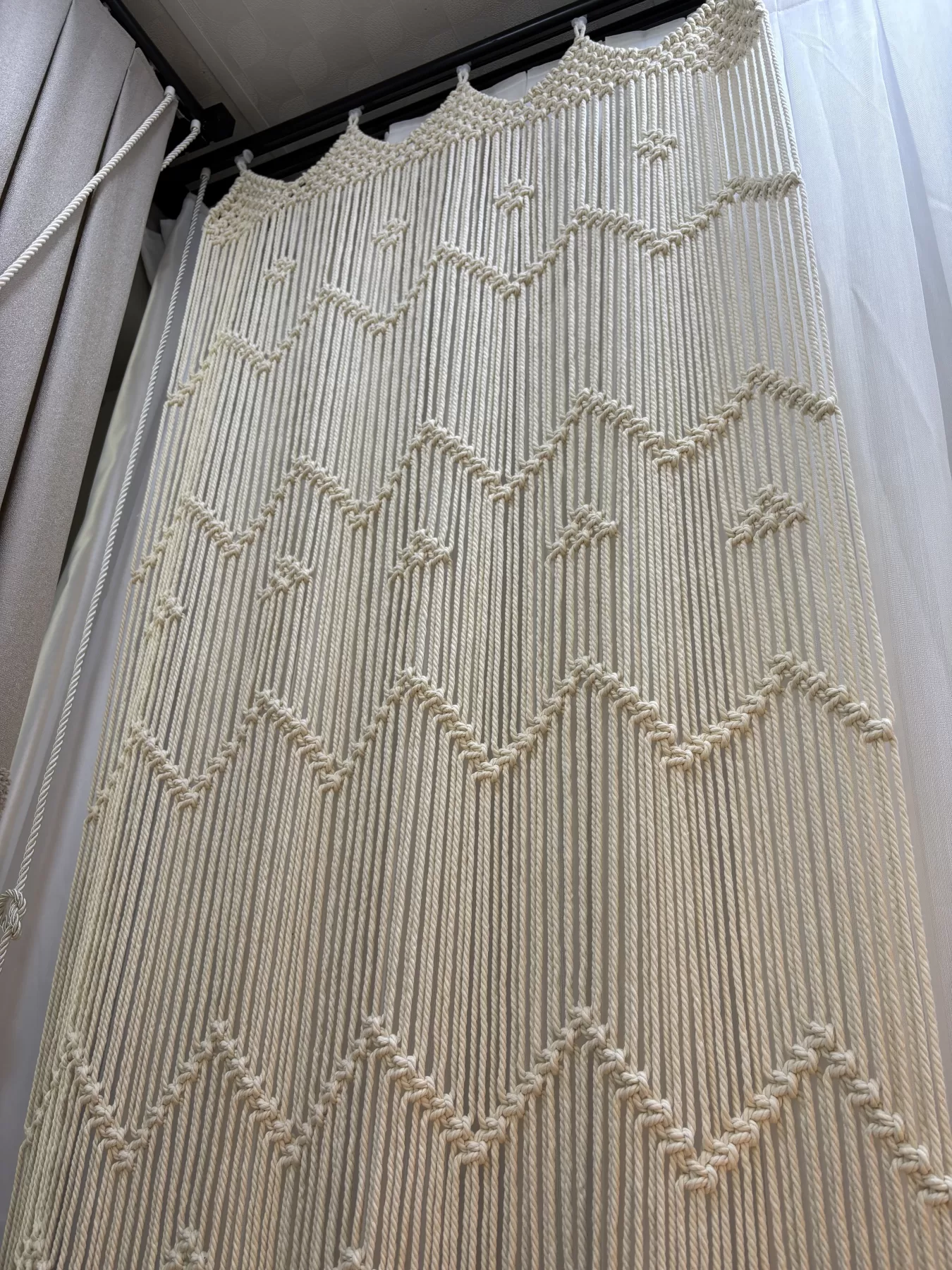 Makrome El İşçiliği Fon Perde