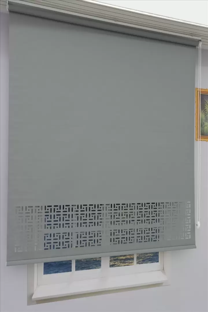 Lazer Stor Perde - Mat Stor Kumaşı - 30 cm Lazer Yüksekliği - Metal Kasa ve Kapak (Antrasit)